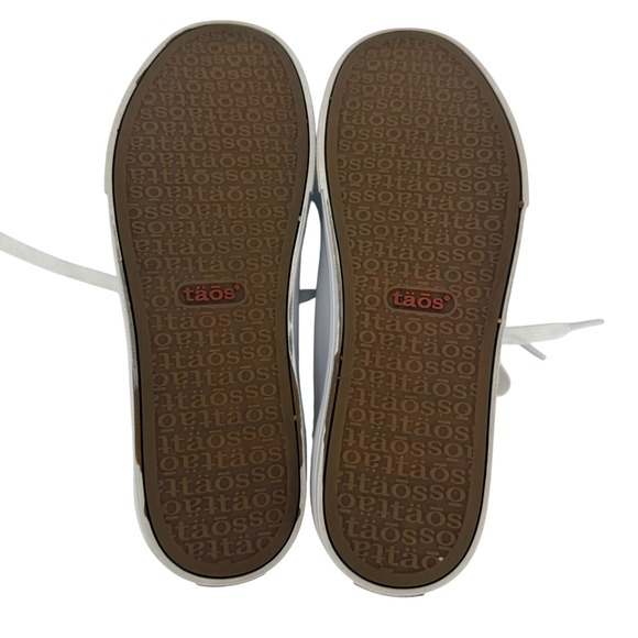 Taos Plim Soul Lux Leather Sneakers Shoes White Lace Up Support Comfort Size 8 - Picture 7 of 10